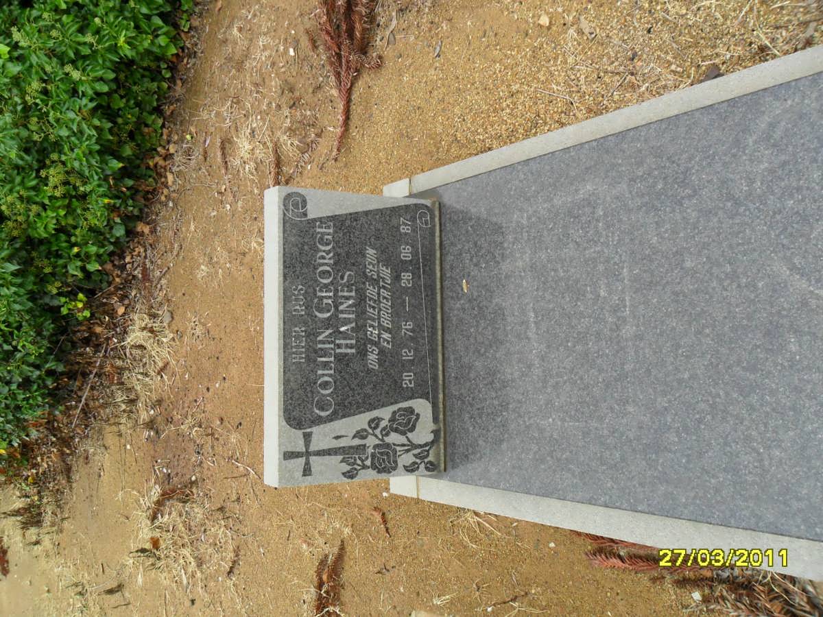 HAINES Collin George 1976-1987