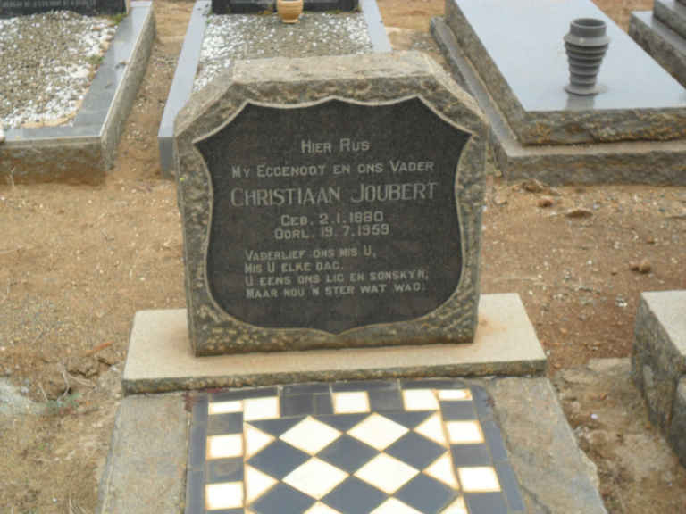 JOUBERT Christiaan 1880-1959