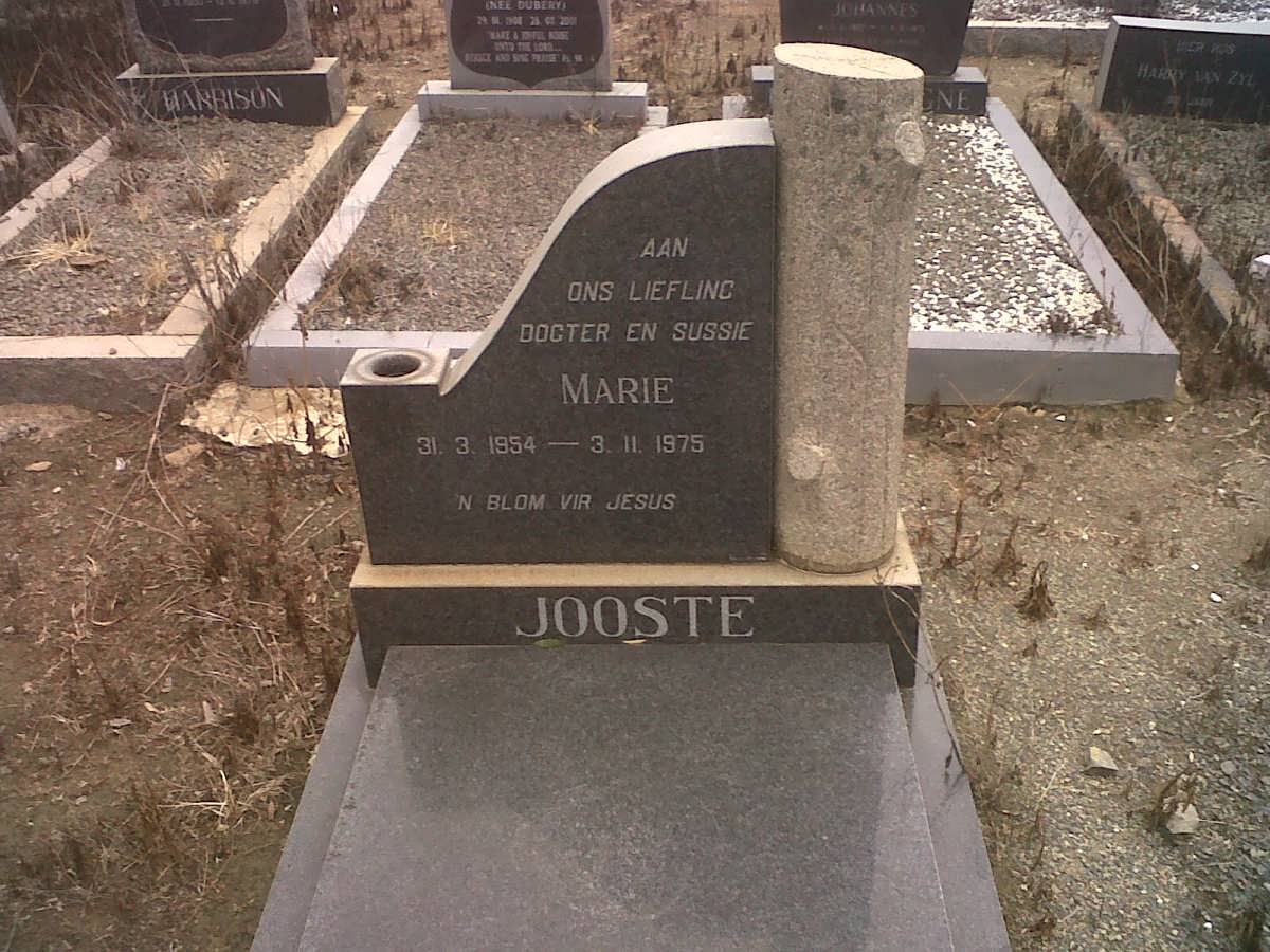 JOOSTE Marie 1954-1975