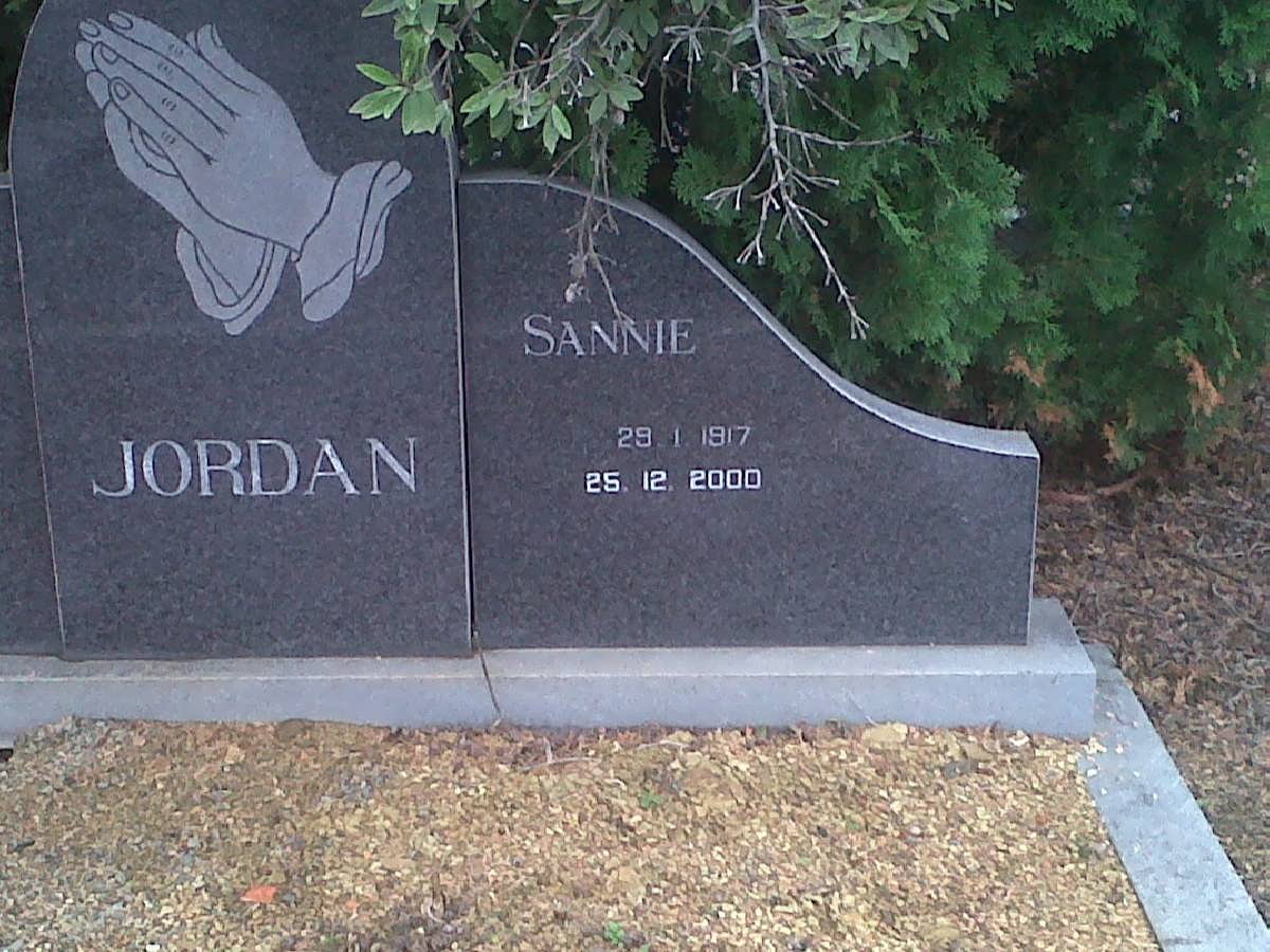 JORDAN Sannie 1917-2000