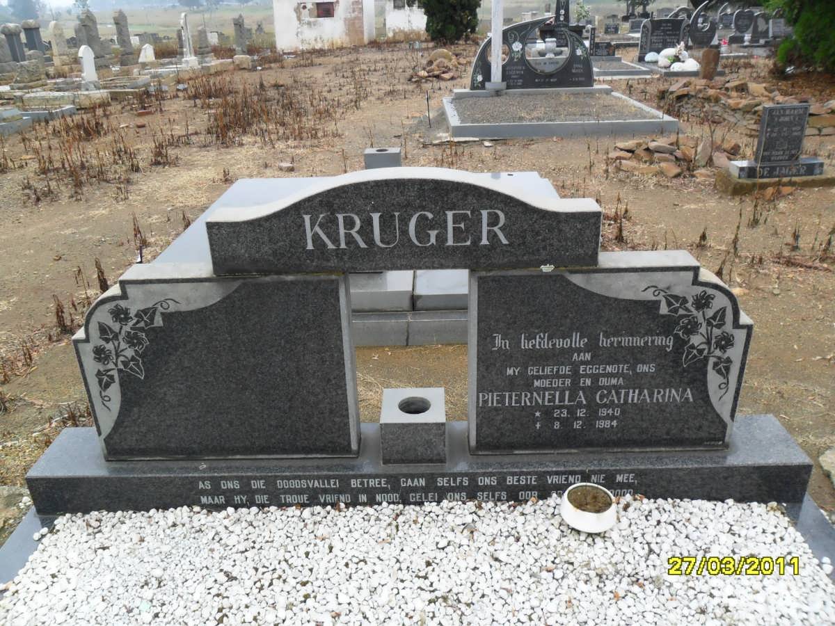 KRUGER Pieternella Catharina 1940-1984