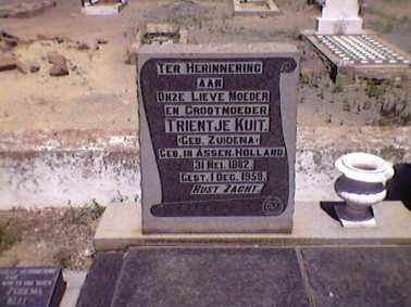 KUIT Trientje nee ZUIDEMA 1882-1959