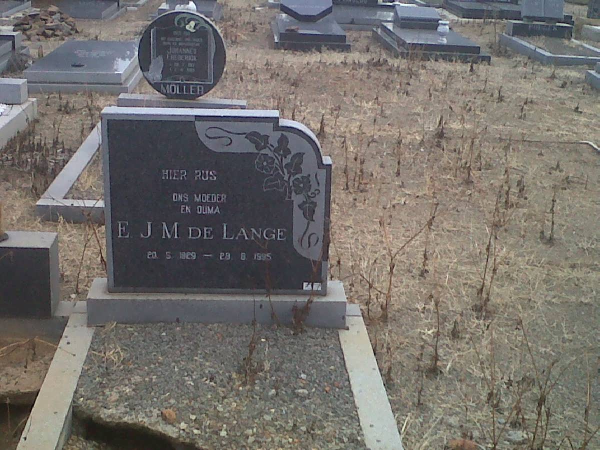LANGE E.J.M., de 1929-1995