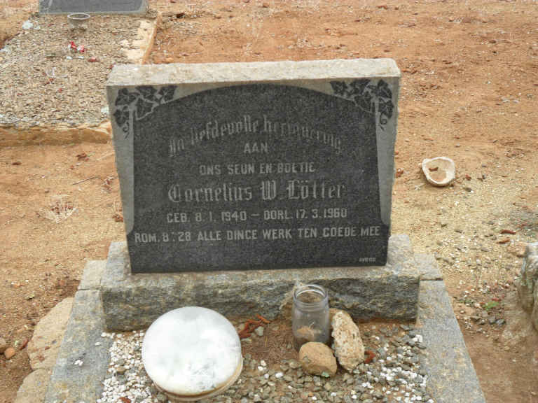 LÖTTER Cornelius W. 1940-1960