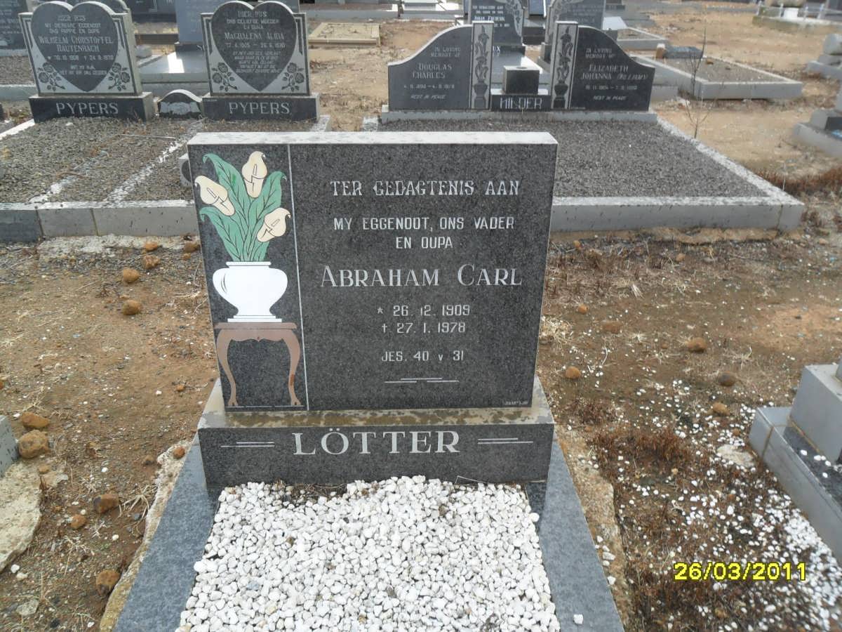 LÖTTER Abraham Carl 1909-1978