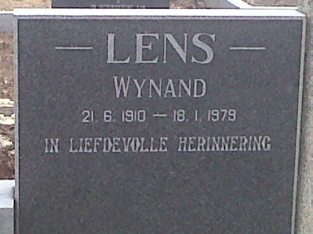 LENS Wynand 1910-1979