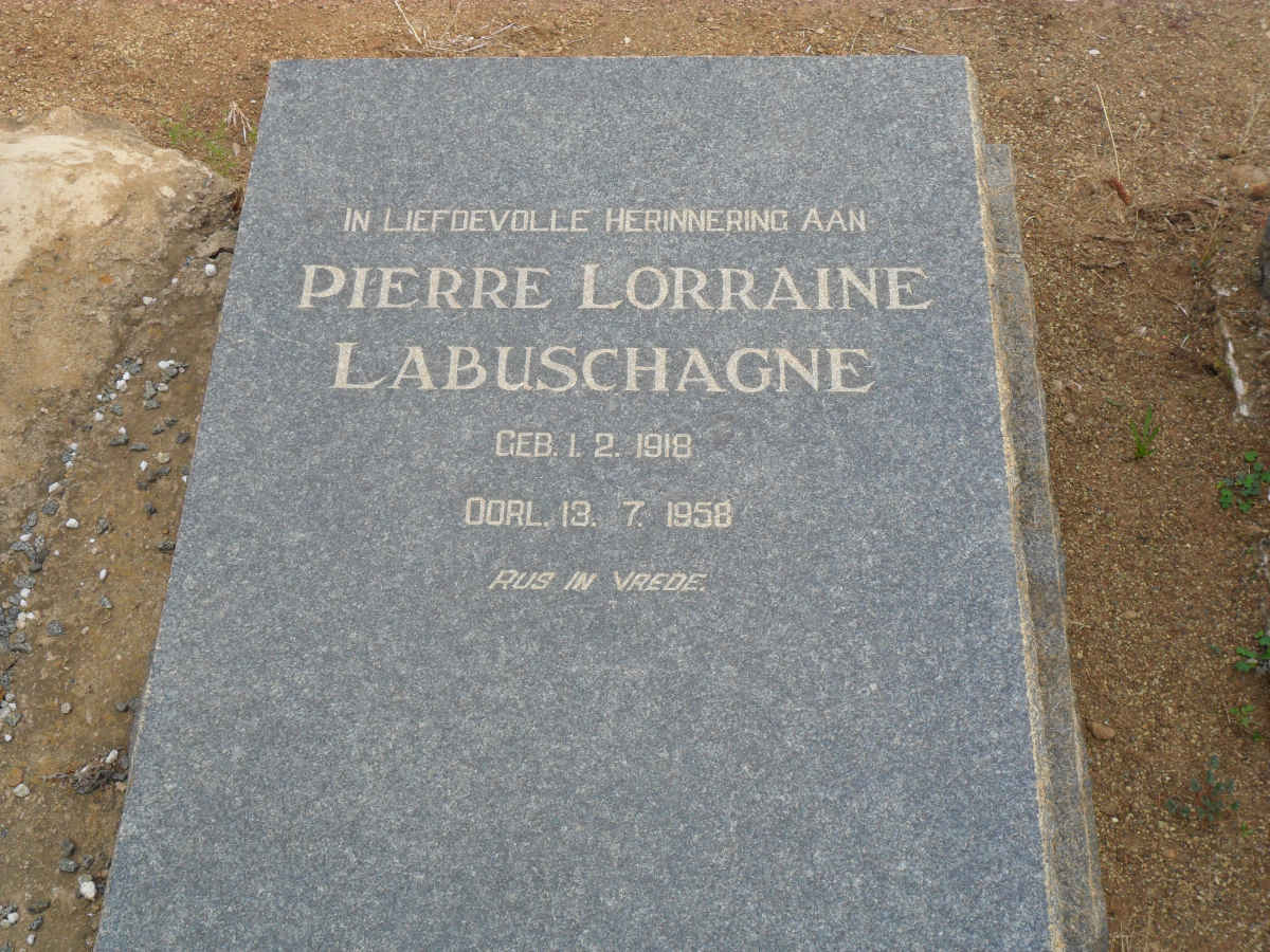 LABUSCHAGNE Pierre Lorraine 1918-1958