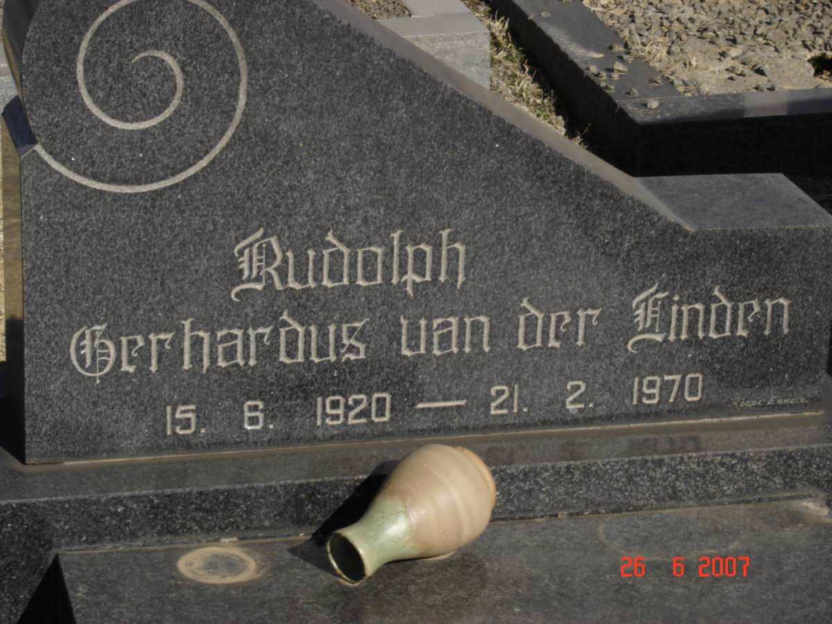 LINDEN Rudolph Gerhardus, van der 1920-1970