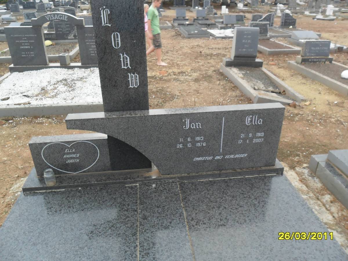 LOUW Jan 1913-1976 &amp; Ella 1919-2007