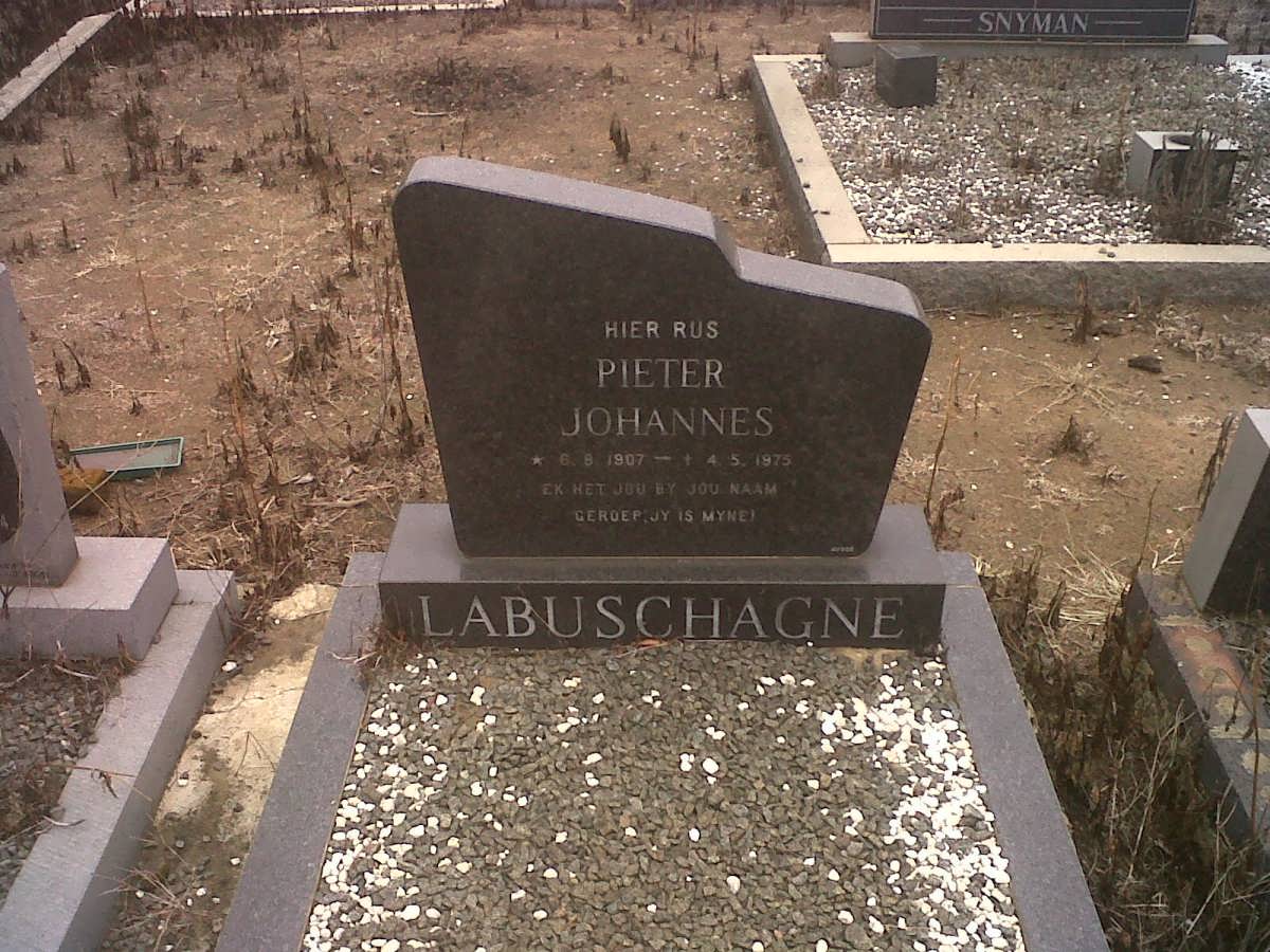 LABUSCHAGNE Pieter Johannes 1907-1975