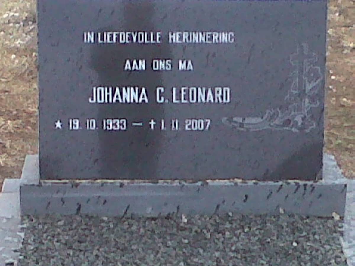 LEONARD Johanna C. 1933-2007