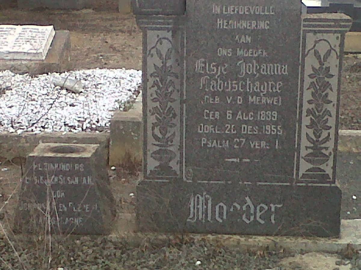 LABUSCHAGNE Elsje Johanna nee V.D. MERWE 1899-1955