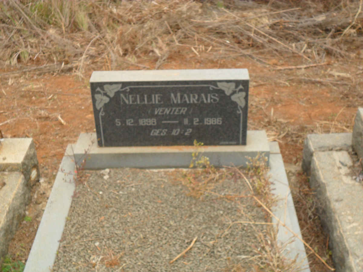MARAIS Nellie nee VENTER 1898-1986