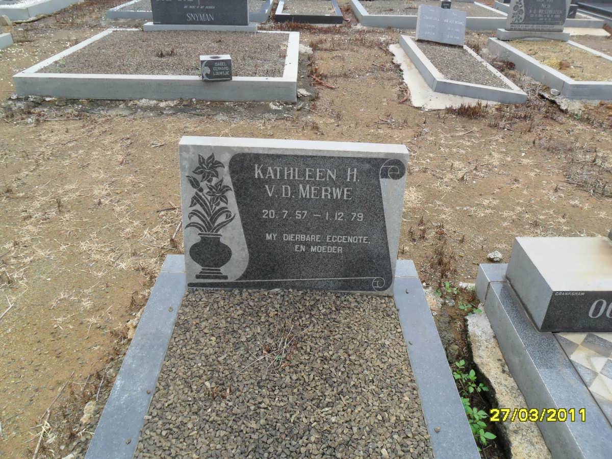 MERWE Kathleen H., v.d. 1957-1979