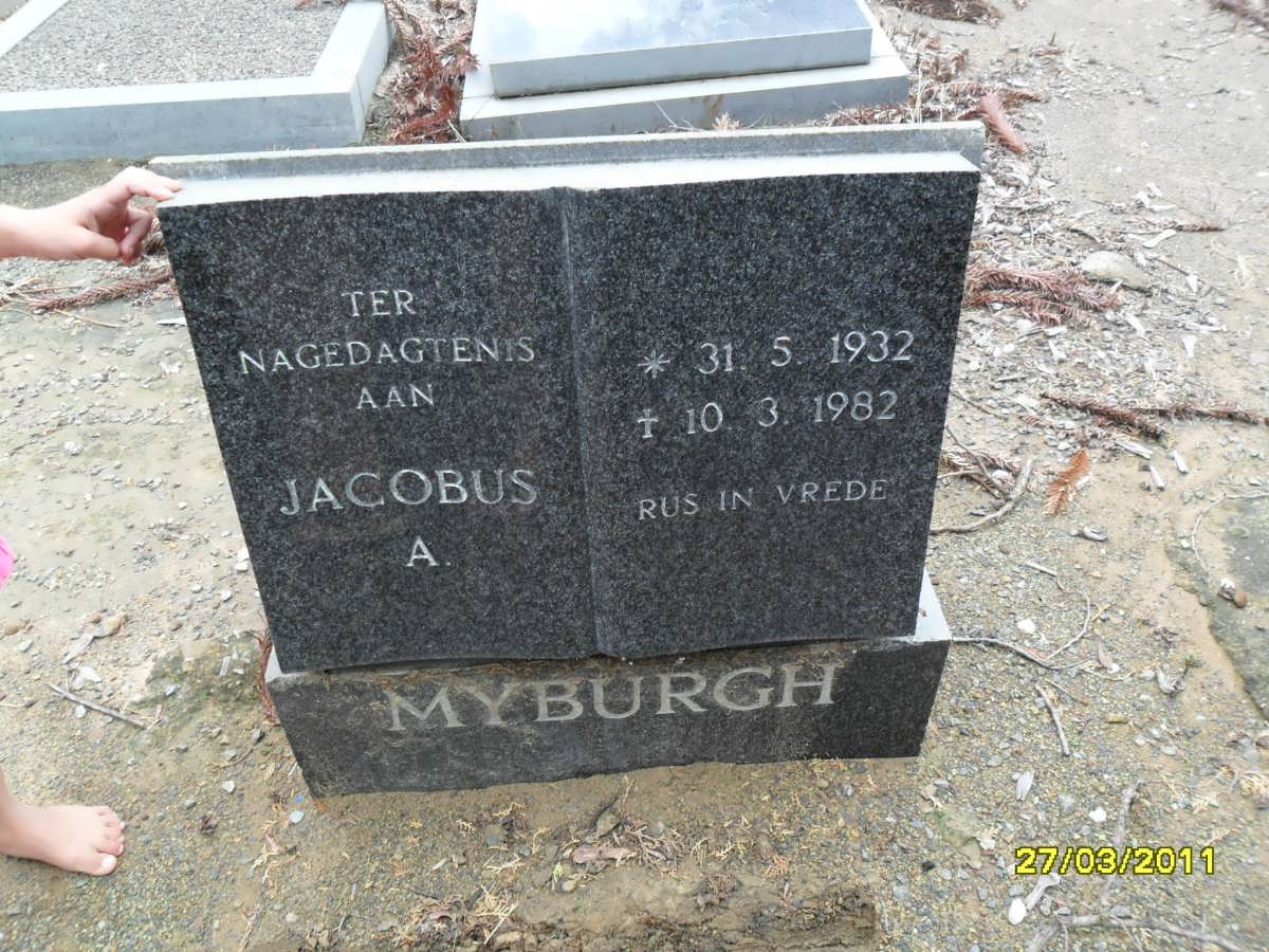MYBURGH Jacobus A. 1932-1982