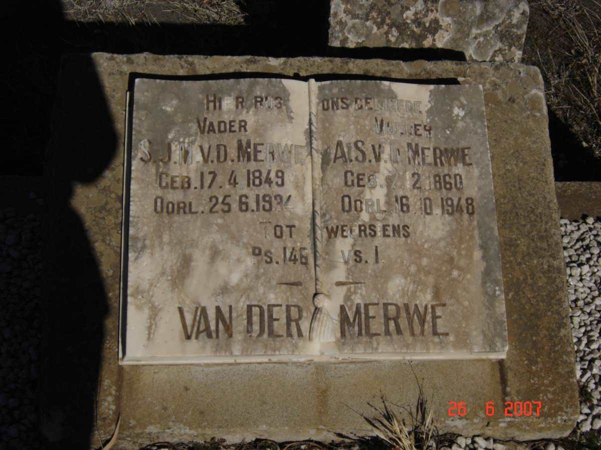 MERWE S.J.M., van der 1849-1934 &amp; A.S. 1860-1948