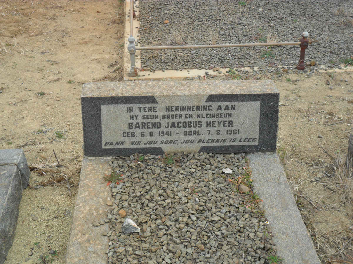 MEYER Barend Jacobus 1941-1961