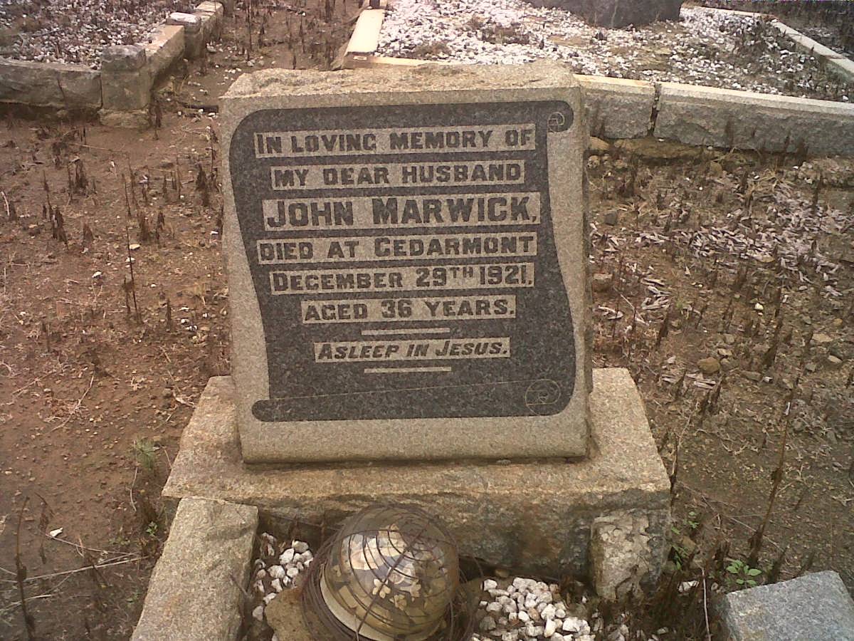 MARWICK John -1921