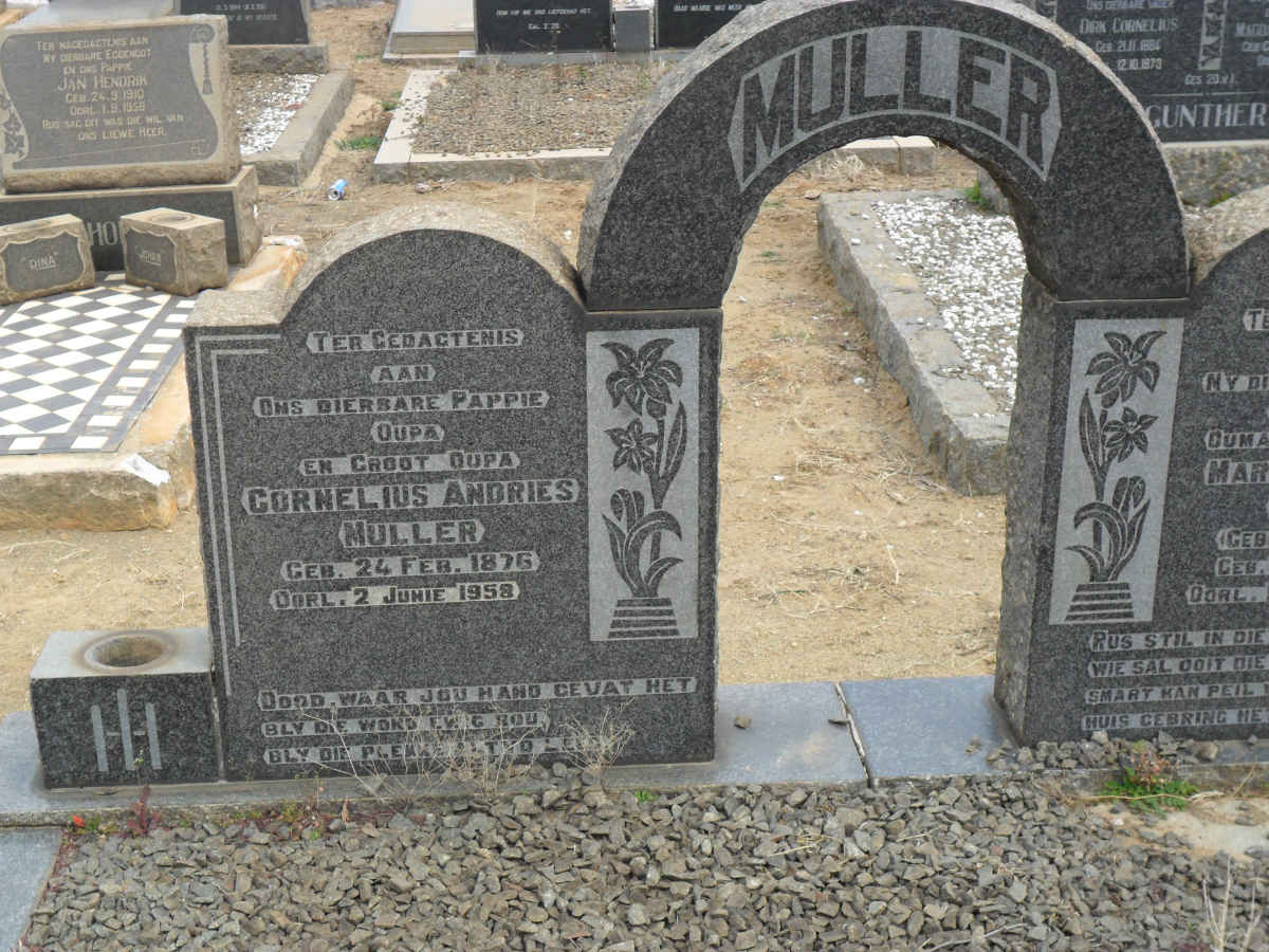 MULLER Cornelius Andries 1876-1958