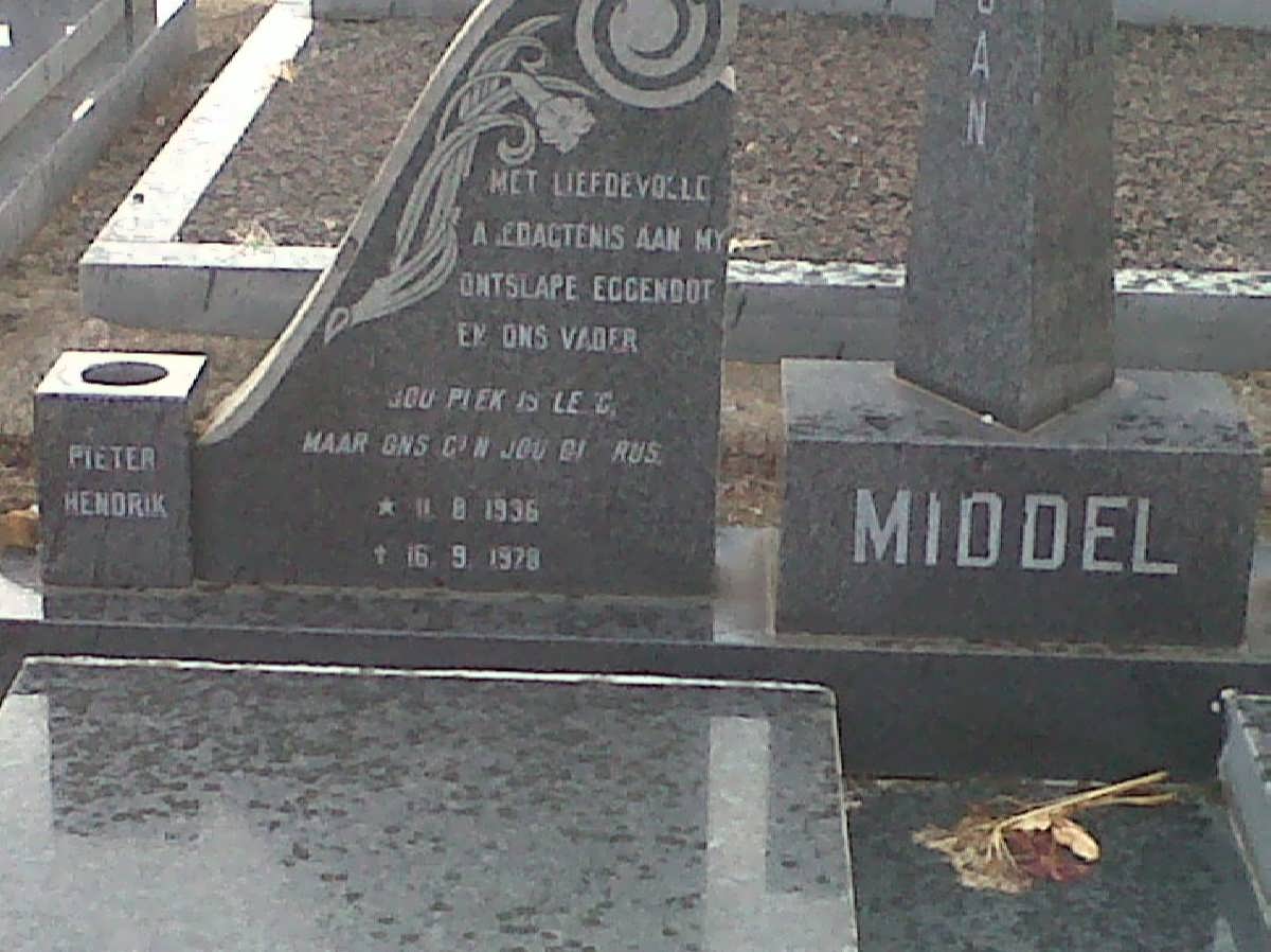 MIDDEL Pieter Hendrik 1936-1978