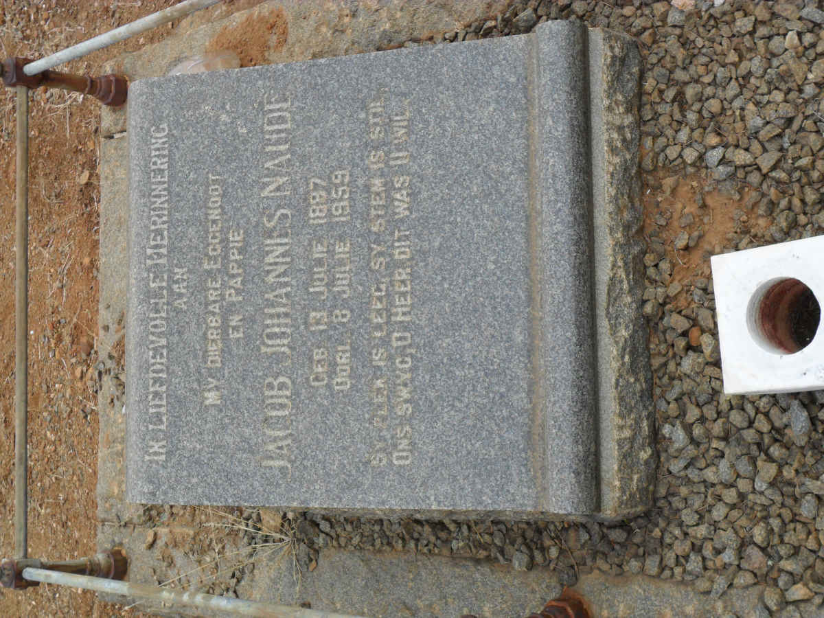 NAUDE Jacob Johannes 1887-1959