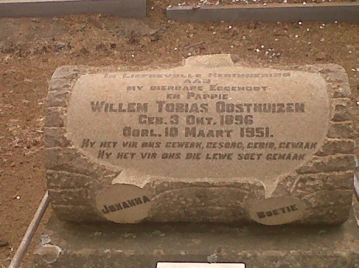 OOSTHUIZEN Willem Tobias 1896-1951