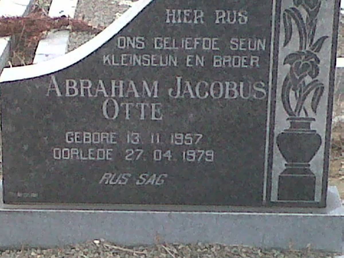 OTTE Abraham Jacobus 1957-1979