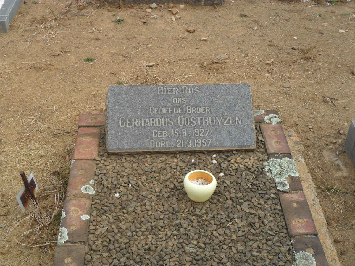 OOSTHUYZEN Gerhardus 1927-1957
