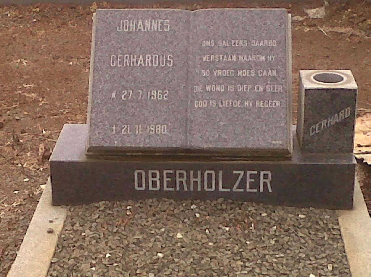 OBERHOLZER Johannes Gerhardus 1962-1980