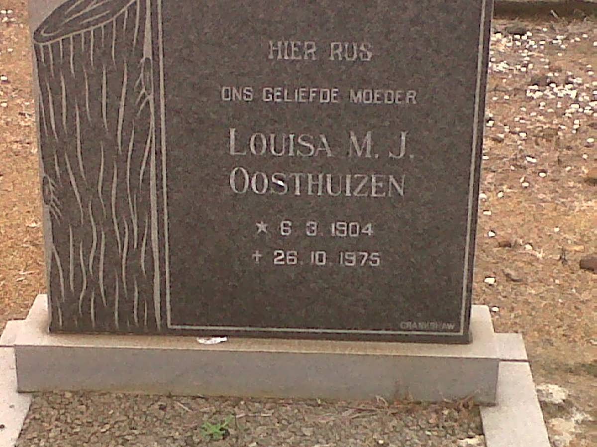 OOSTHUIZEN Louisa M.J. 1904-1975