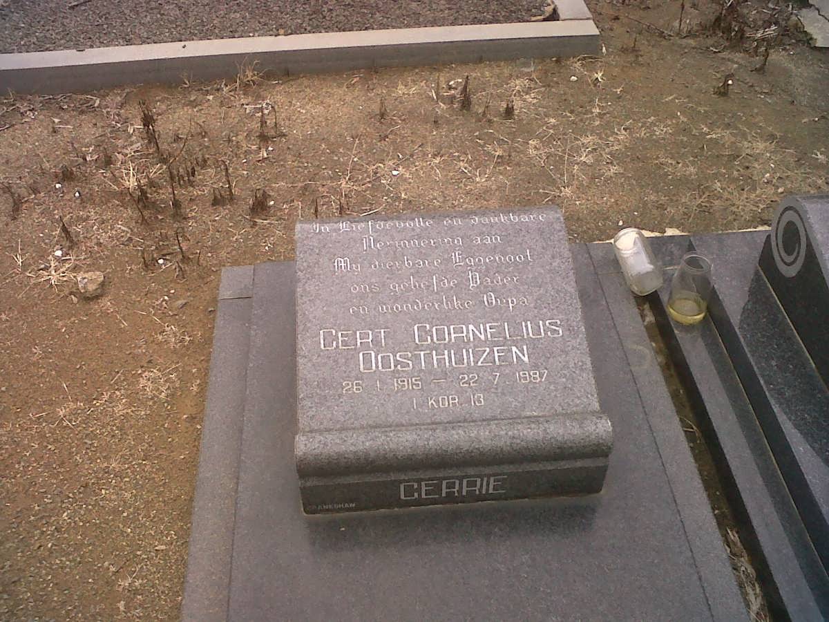 OOSTHUIZEN Gert Cornelius 1915-1987