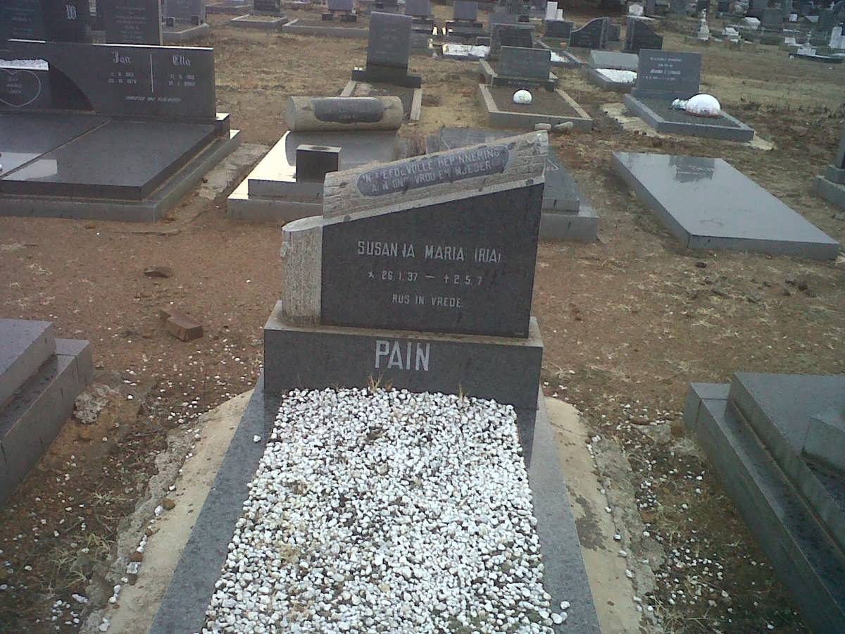 PAIN Susanna Maria 1937-2007