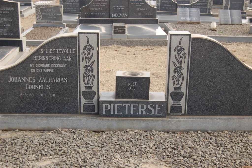 PIETERSE Johannes Zacharias Cornelis 1931-1971