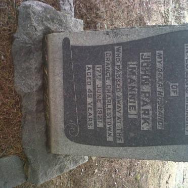 PARK John -1921