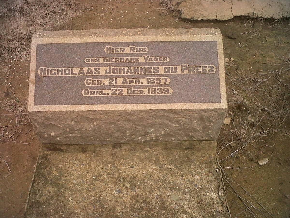 PREEZ Nicholaas Johannes, du 1857-1939