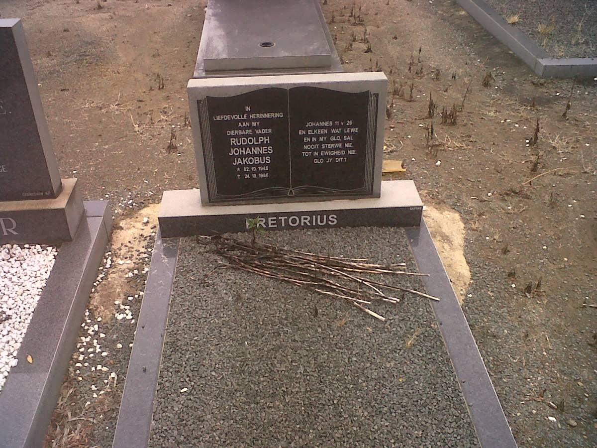 PRETORIUS Rudolph Johannes Jakobus 194?-1986