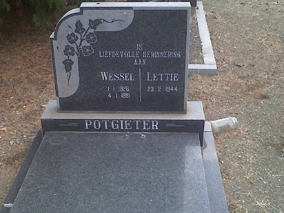 POTGIETER Wessel 1926-1991 &amp; Lettie 1944-