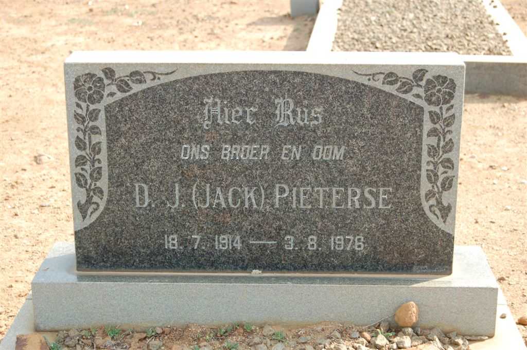 PIETERSE D.J. 1914-1976