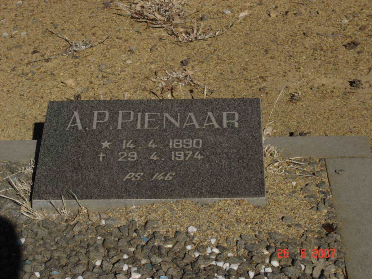 PIENAAR A.P. 1890-1974