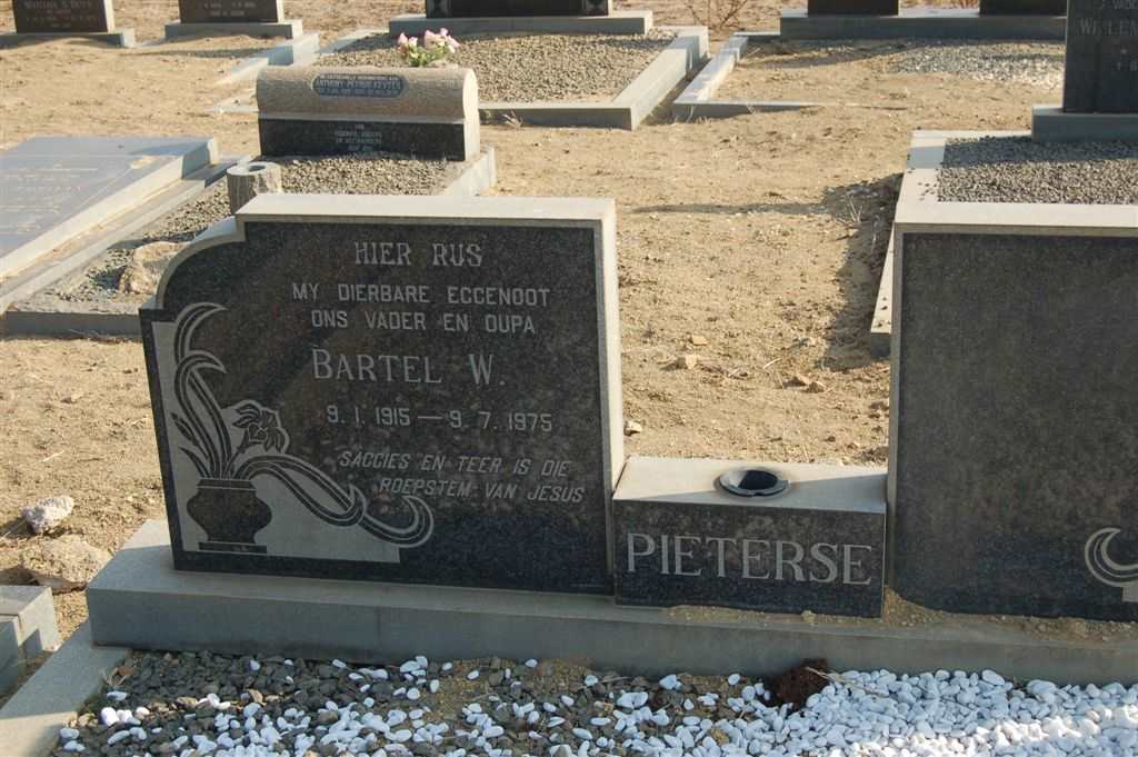 PIETERSE Bartel W. 1915-1975