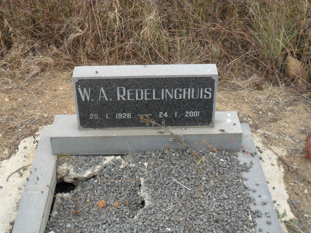 REDELINGHUIS W.A. 1926-2001