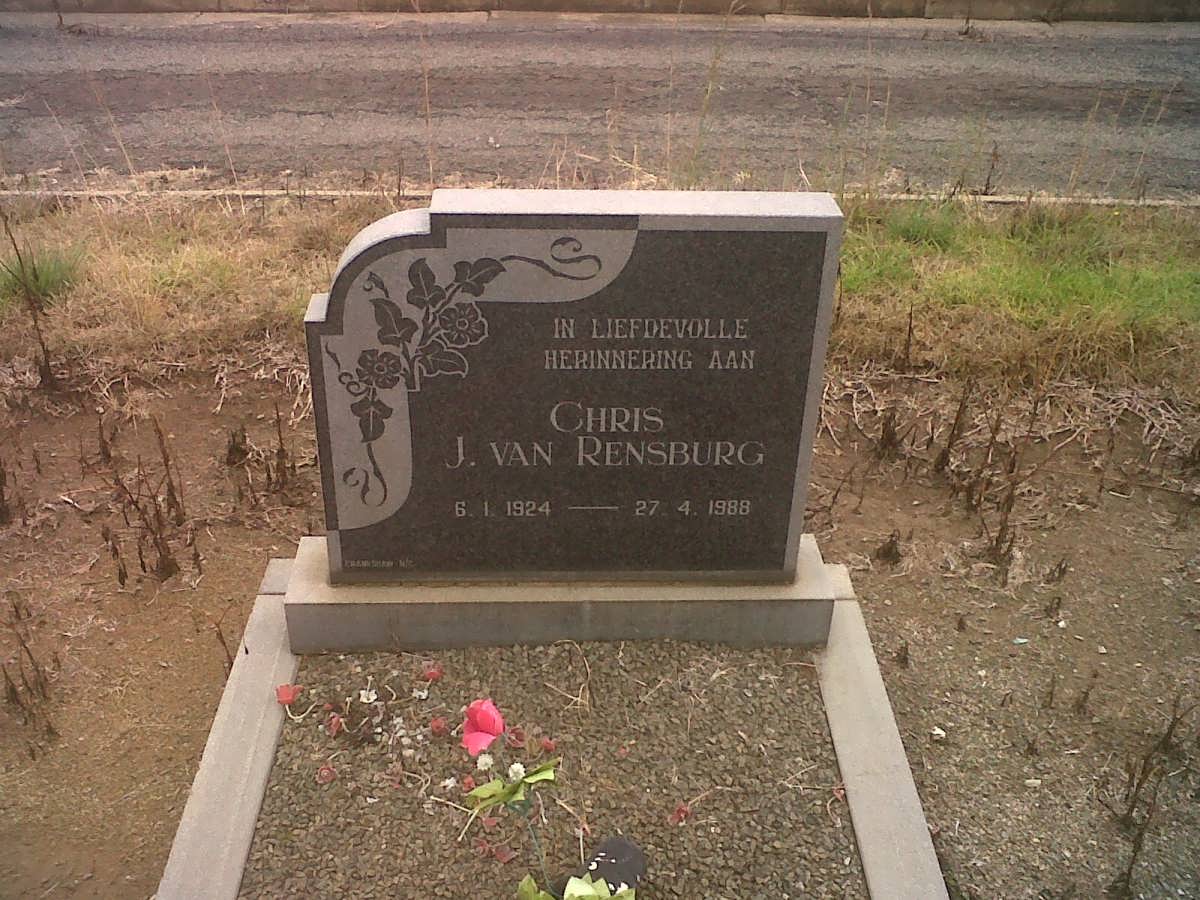 RENSBURG Chris J., van 1924-1988