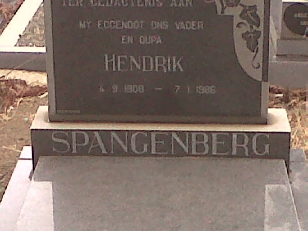 SPANGENBERG Hendrik 1908-1986
