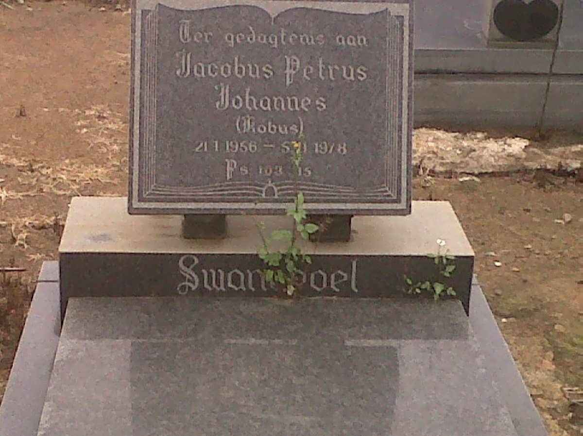 SWANEPOEL Jacobus Petrus Johannes 1956-1978