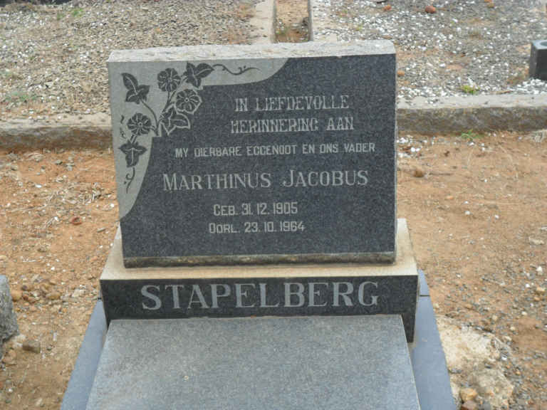 STAPELBERG Marthinus Jacobus 1905-1964