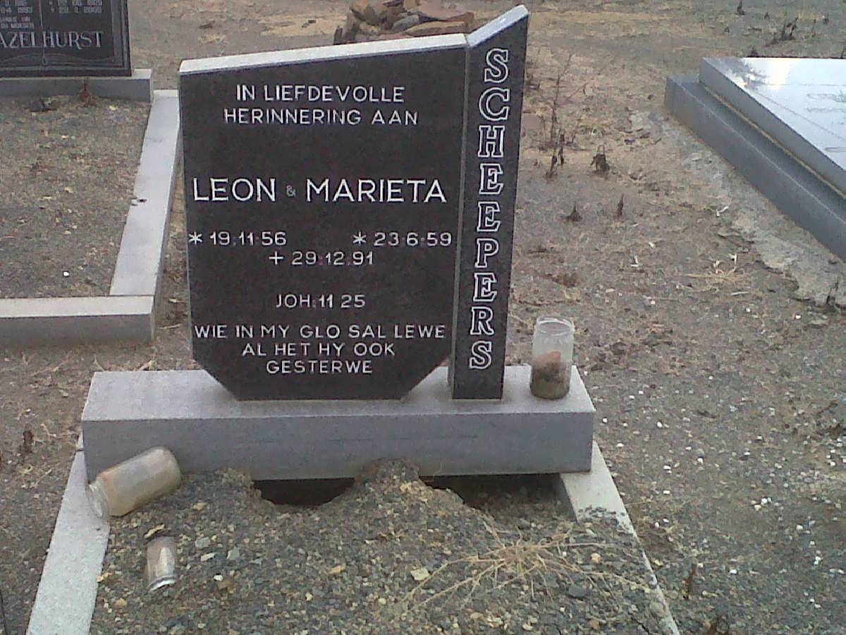 SCHEEPERS Leon 1956-1991 &amp; Marieta 1959-1991