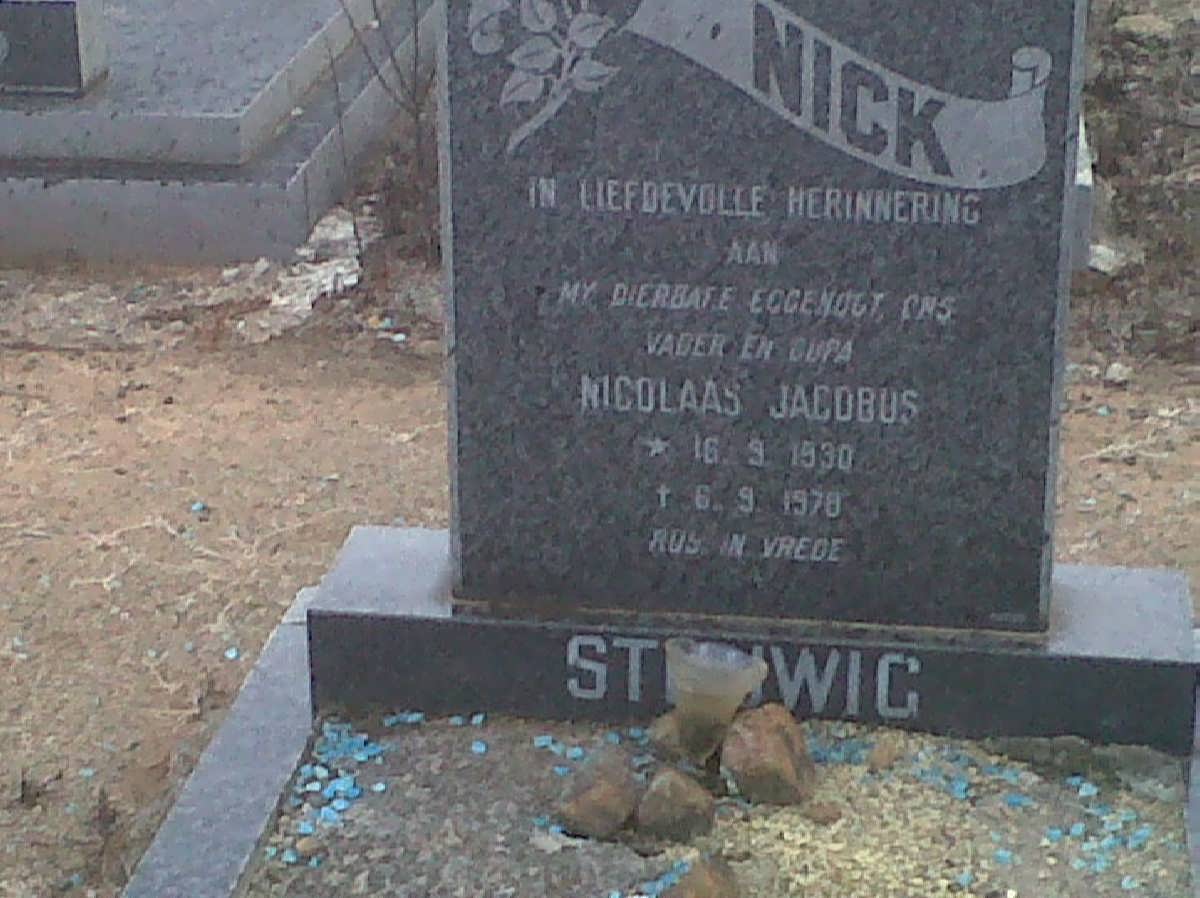 STRUWIG Nicolaas Jacobus 1930-1970