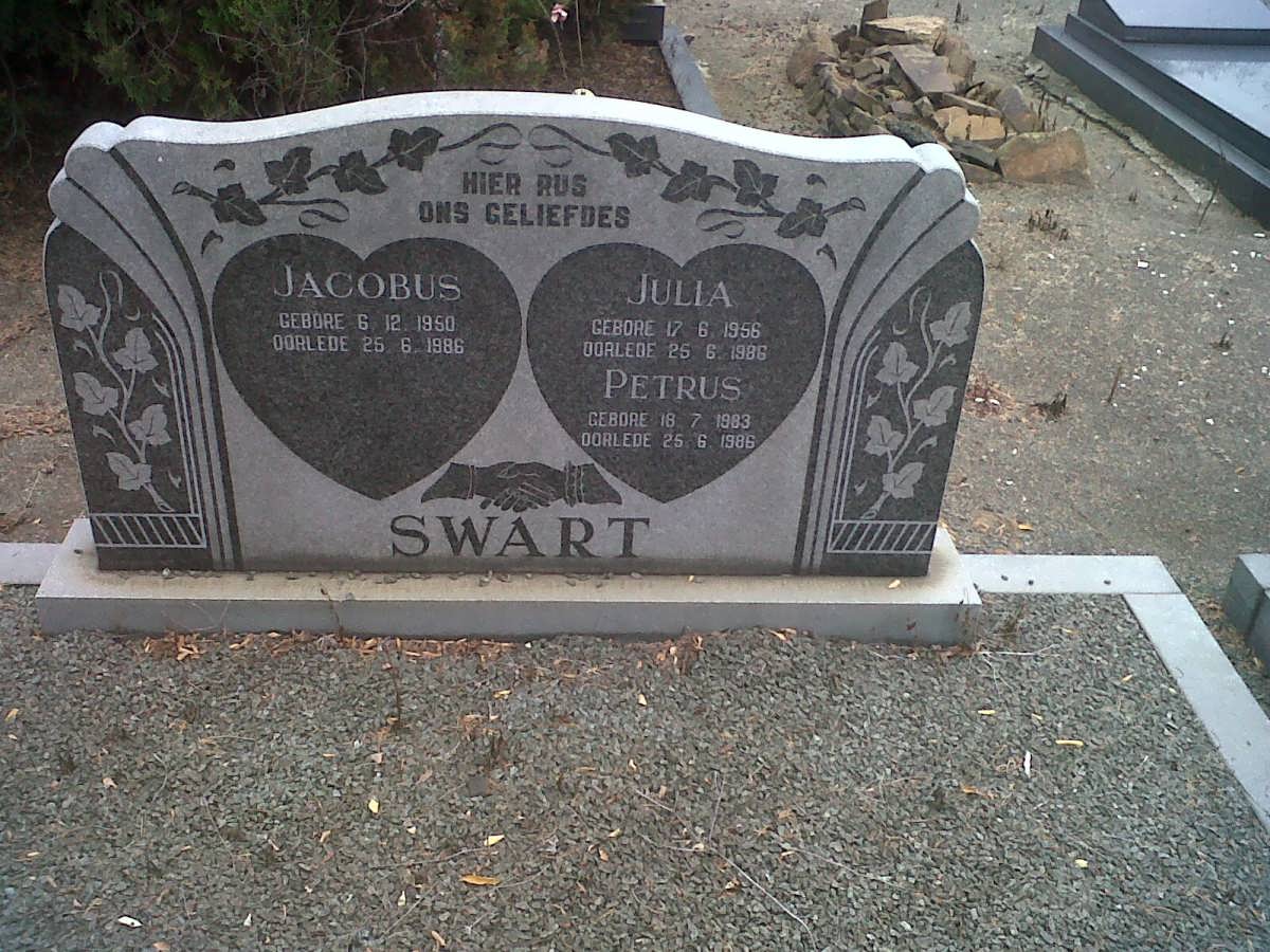 SWART Jacobus 1950-1986 &amp; Julia 1956-1986 :: SWART Petrus 1983-1986