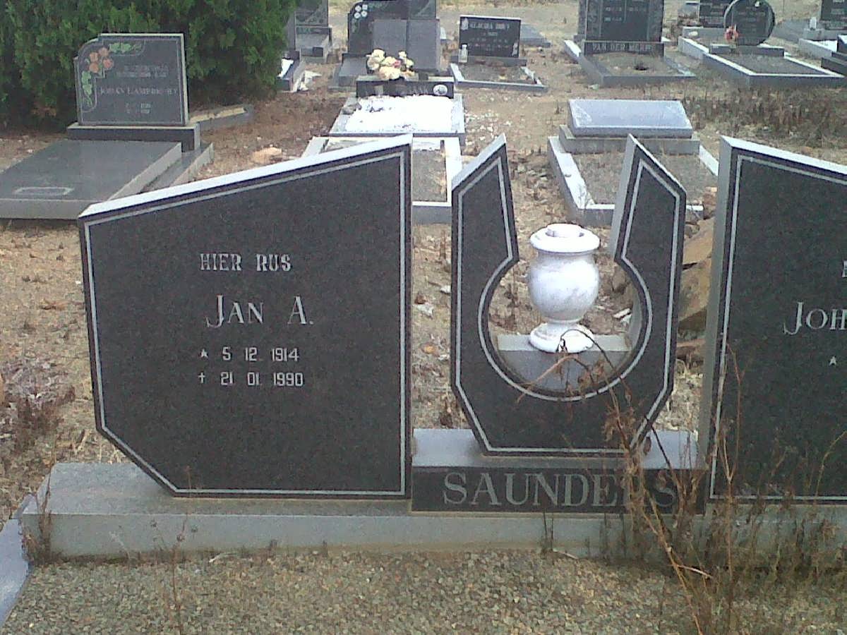 SAUNDERS Jan A. 1914-1990