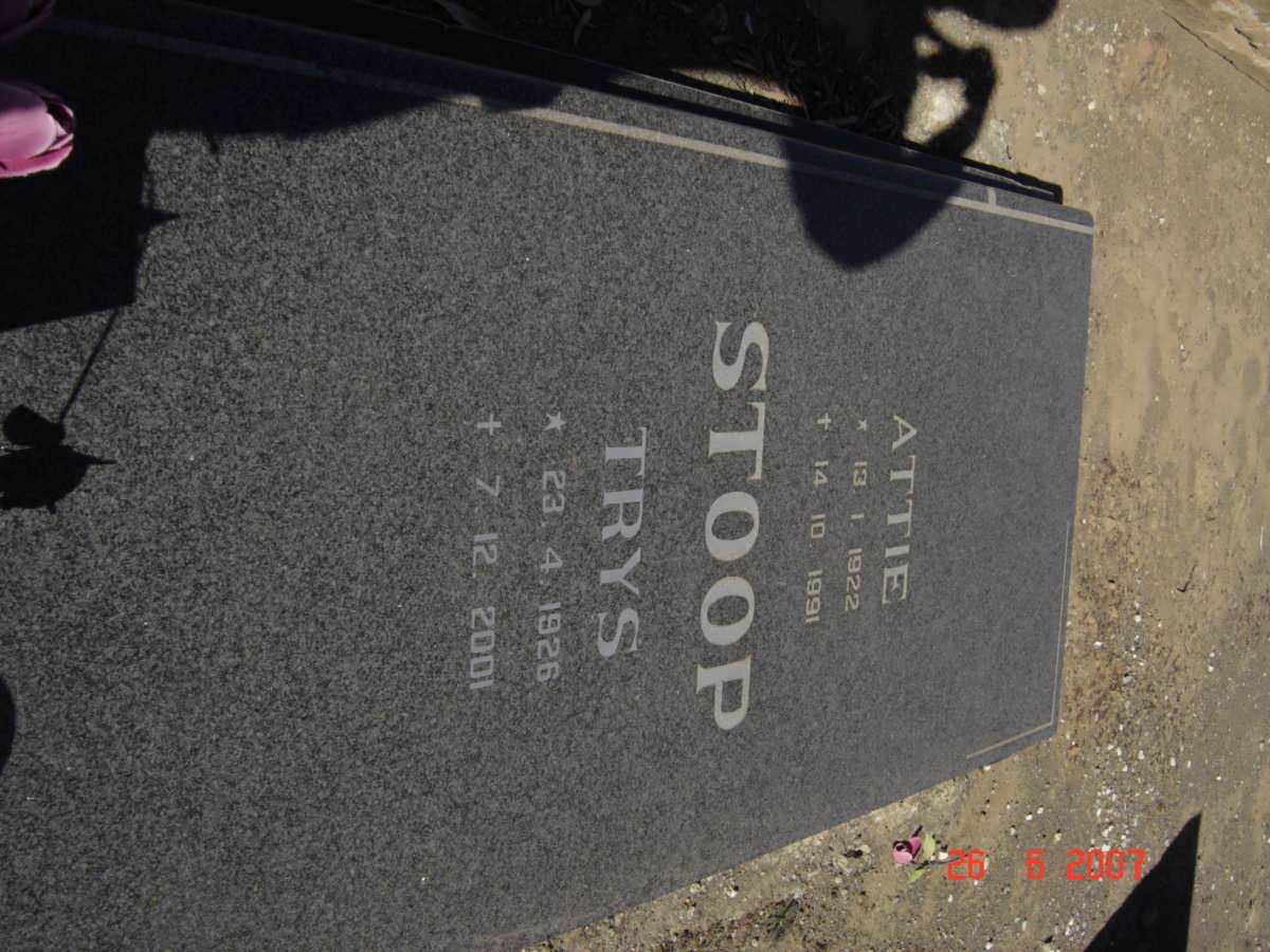 STOOP Attie 1922-1991 &amp; Trys 1926-2001